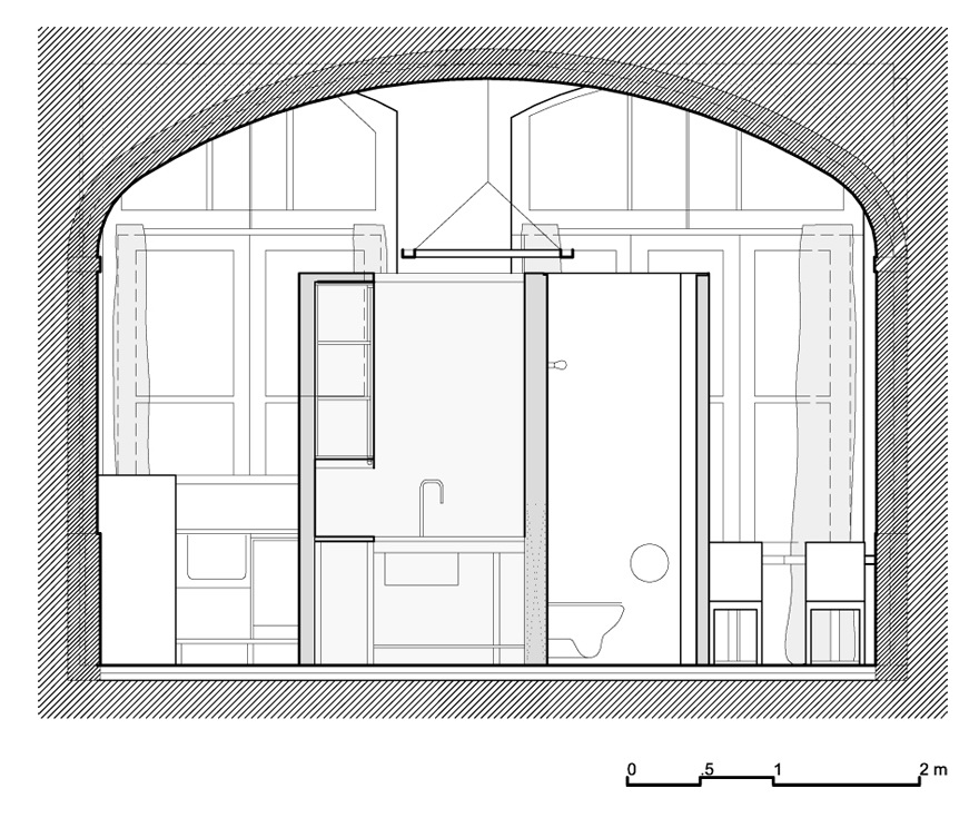 剖面图08 section 08-圣丽塔餐厅第51张图片