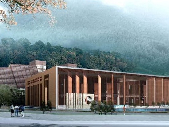 文化艺术中心单体建筑资料下载-中信井冈山国际会议中心建筑设计