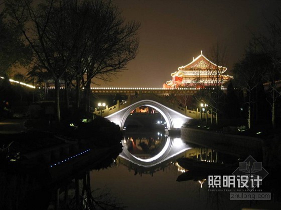 夜景设计说明资料下载-北京菖蒲河公园夜景照明设计