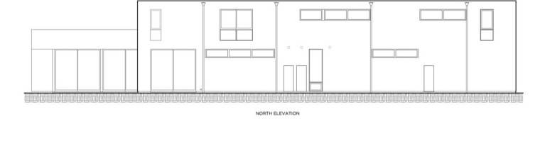 北立面图 north elevations-维也纳路住宅第20张图片
