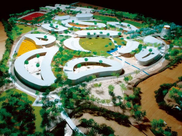 校园绿地资料下载-越南胡志明市轻度影响绿地大学校园