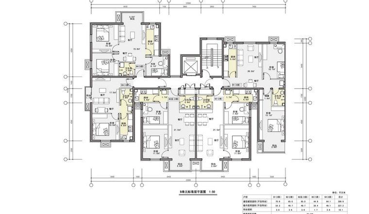 20-B单元户型图-长辛店老镇西区保障性住房第12张图片