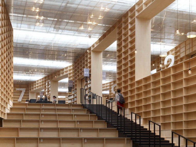 东京大学图书馆建筑设计资料下载-武藏野艺术大学图书馆