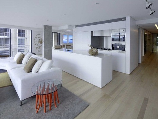 顶层公寓装饰设计资料下载-悉尼环形码头展示公寓