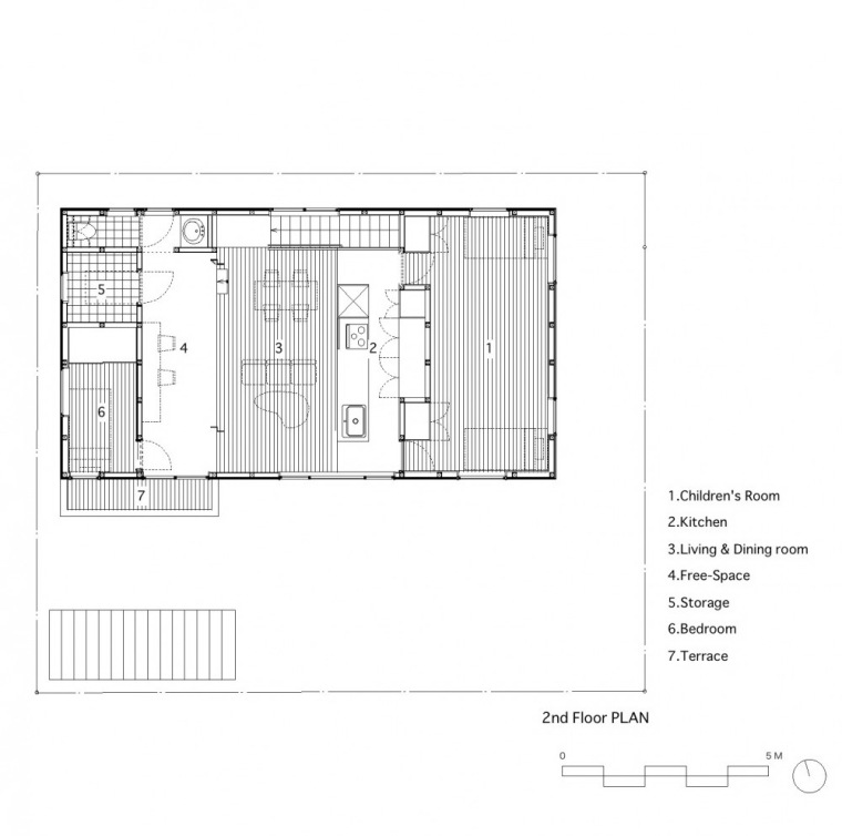 二层平面图 Second Floor Plan-平冢住宅第15张图片