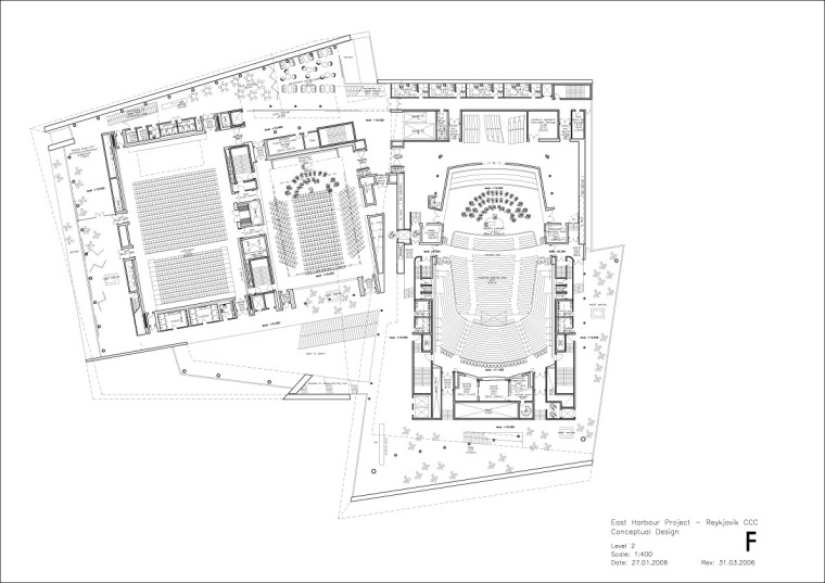 二层平面图 Second Floor Plan-哈尔帕音乐厅和会议中心第19张图片