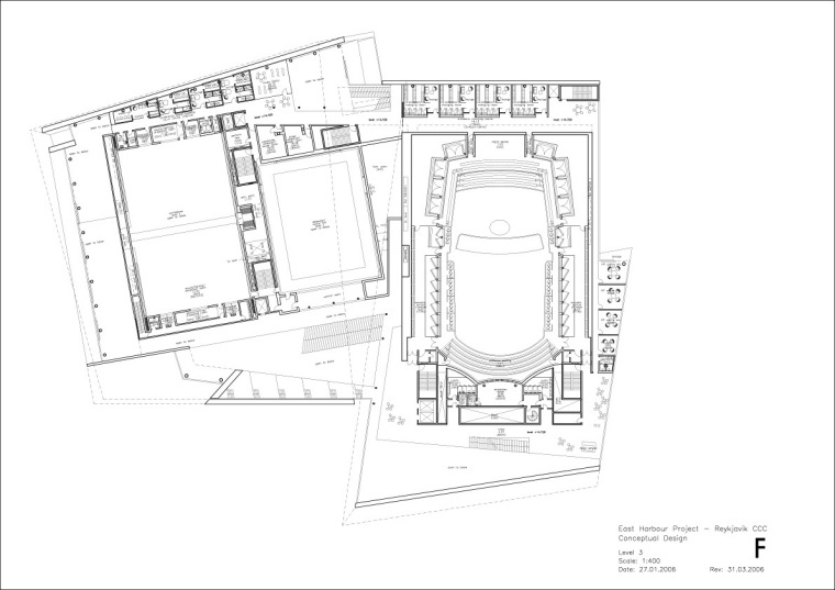 三层平面图 Third Floor Plan-哈尔帕音乐厅和会议中心第22张图片