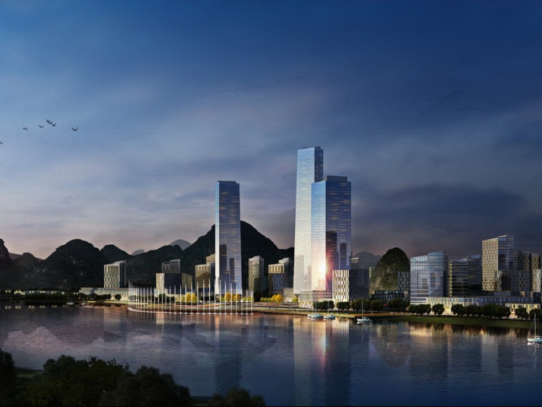 广西柳州三门江区域城市设计