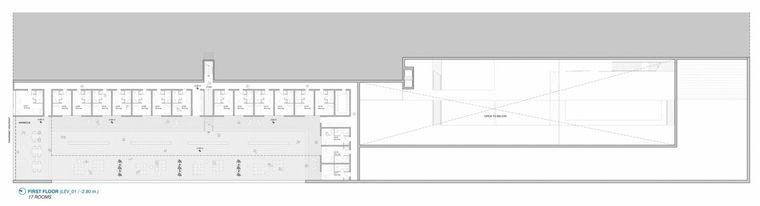 二层平面图 first floor plans-阿尔玛酒店设计方案第4张图片