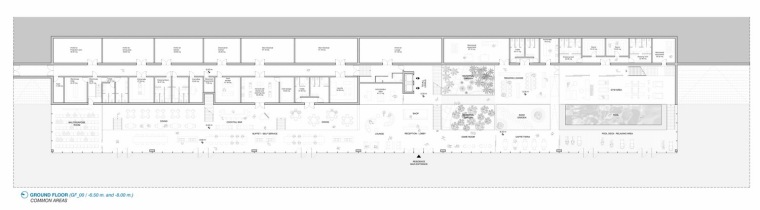 首层平面图 ground floor plans-阿尔玛酒店设计方案第15张图片
