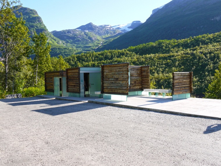 室外公共卫生间建筑资料下载-Flydalsjuvet峡谷公共卫生间