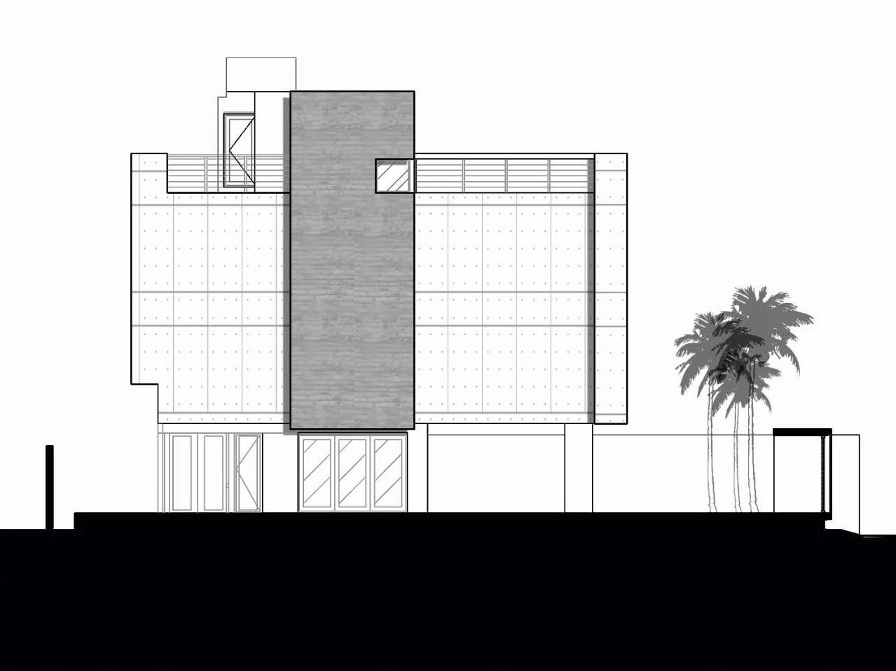 东立面图 east elevation-马尔住宅第3张图片