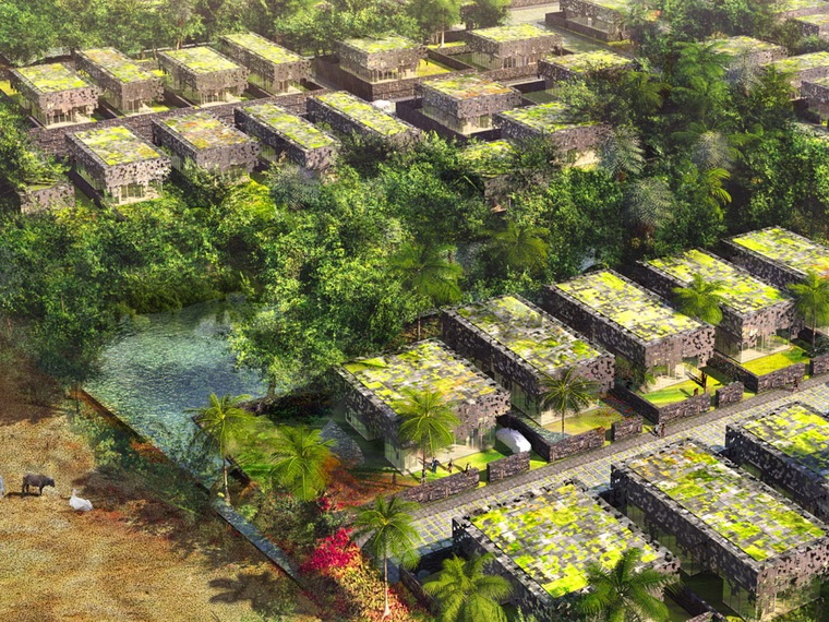 印度住宅小区资料下载-丛林住宅区