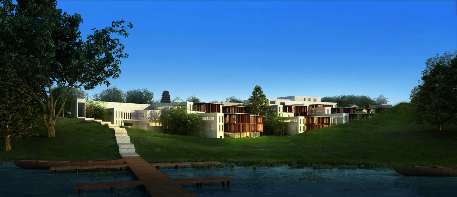 三岔湖宽窄水乡城市设计-别墅庭院案例-筑龙园林景观论坛