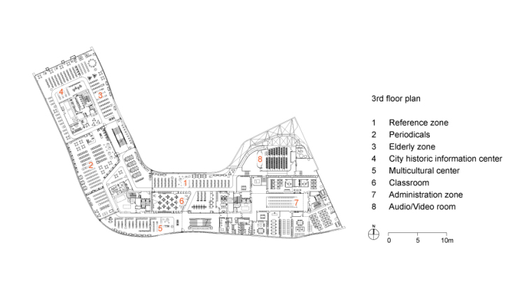 三层平面图 3rd floor plan-台中数位图书馆第7张图片