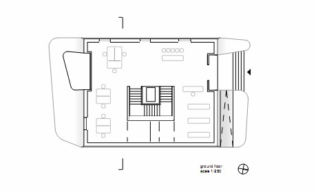 首层平面图 ground floor plan-Mestia警察局第6张图片