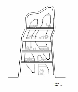 剖面图 section-Mestia警察局第7张图片