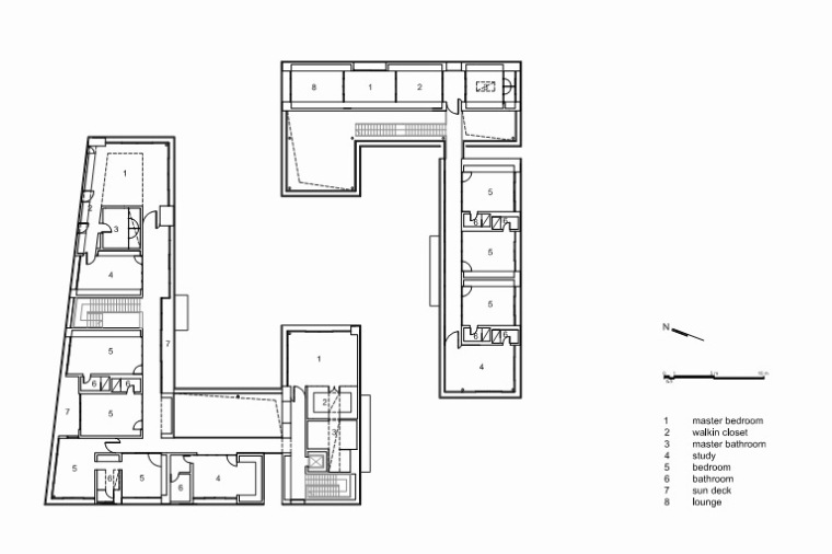 二层平面图 2nd floor plan-克卢尼住宅第11张图片
