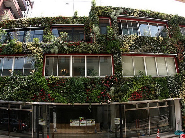 庭院墙体绿化资料下载-日本墙体绿化