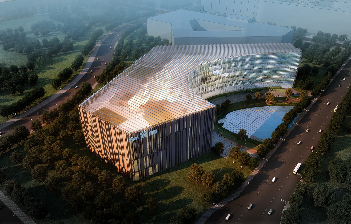 中国北京百度科技园-建筑设计-公共设施建筑案例