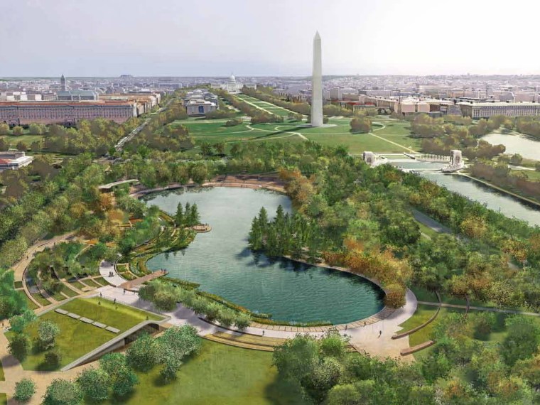 华盛顿宪法花园资料下载-国家广场设计竞赛之宪法花园——信赖
