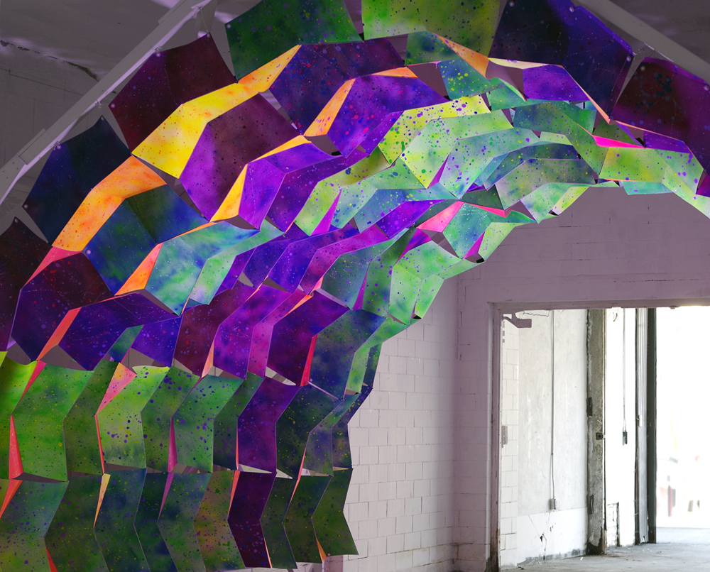 波浪形彩色奇幻装置-艺术设计-筑龙室内设计论坛