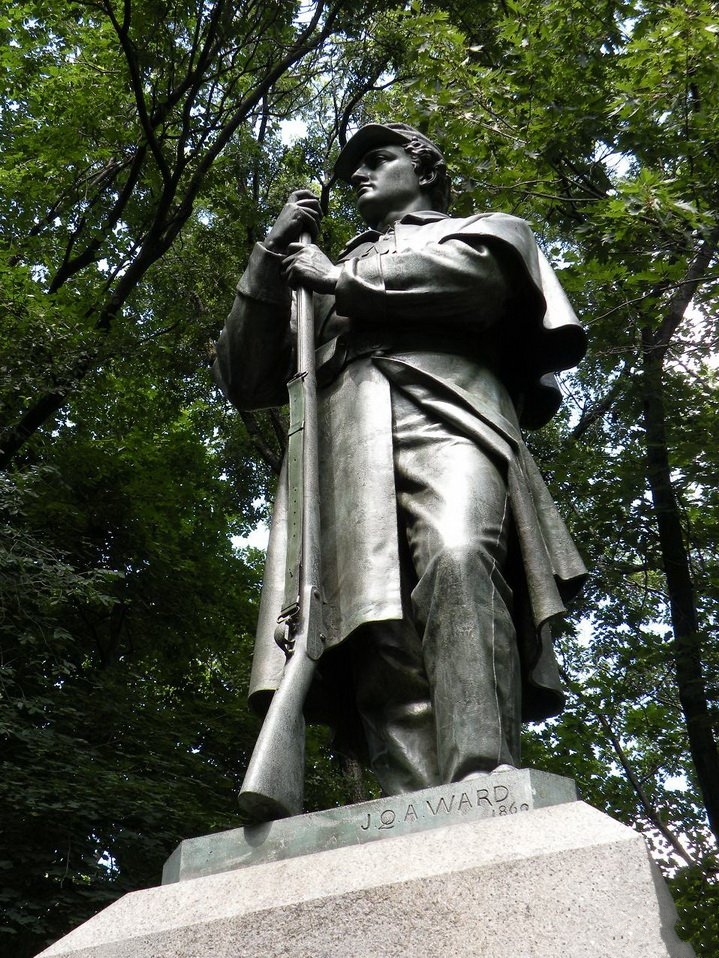 美国纽约中央公园雕塑