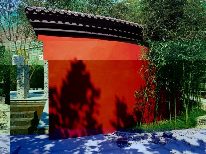 红砖砌围墙图片资料下载-园林围墙欣赏
