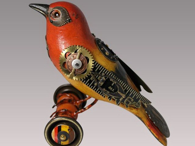 鸟雕塑模型资料下载-群鸟雕塑