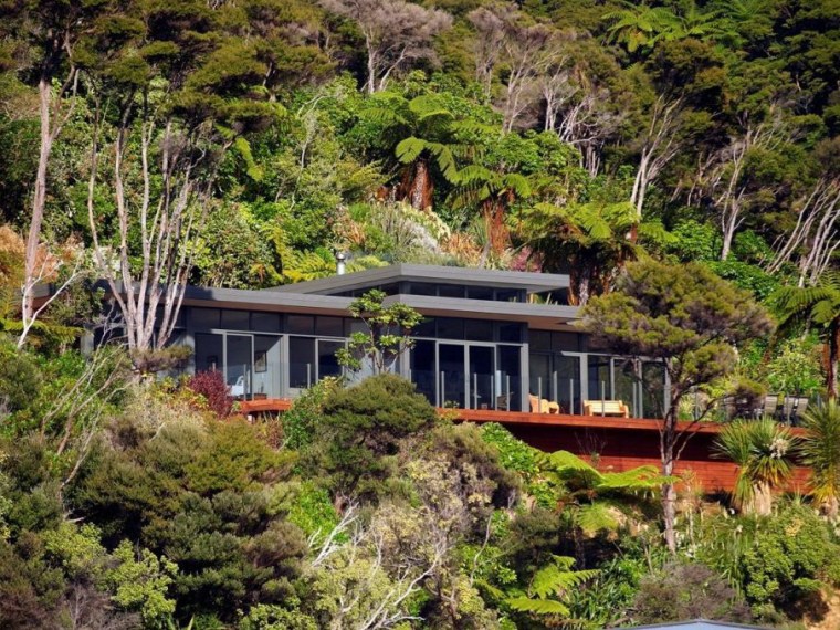 海边度假小屋酒店资料下载-新西兰海边度假小屋