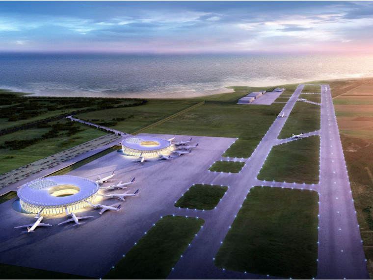 仁川新国际机场客运大资料下载-元山国际机场设计方案