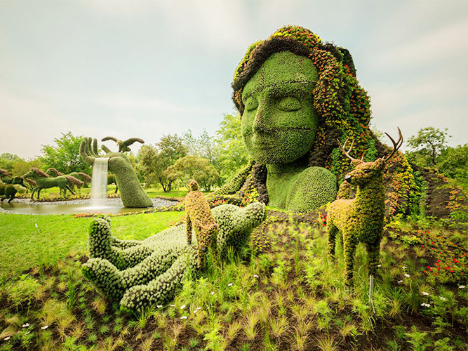 仿真的植物雕塑资料下载-蒙特利尔植物雕塑