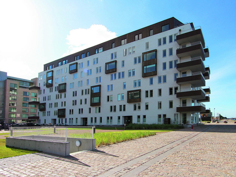 哥本哈根旧筒仓改为新公寓资料下载-哥本哈根Kajkanten住宅