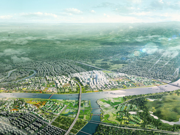 未来科技城水乡湿地资料下载-绿色循环城