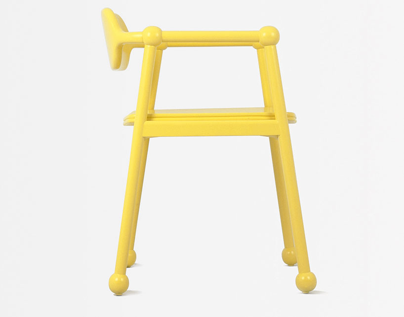 黄色糖果椅