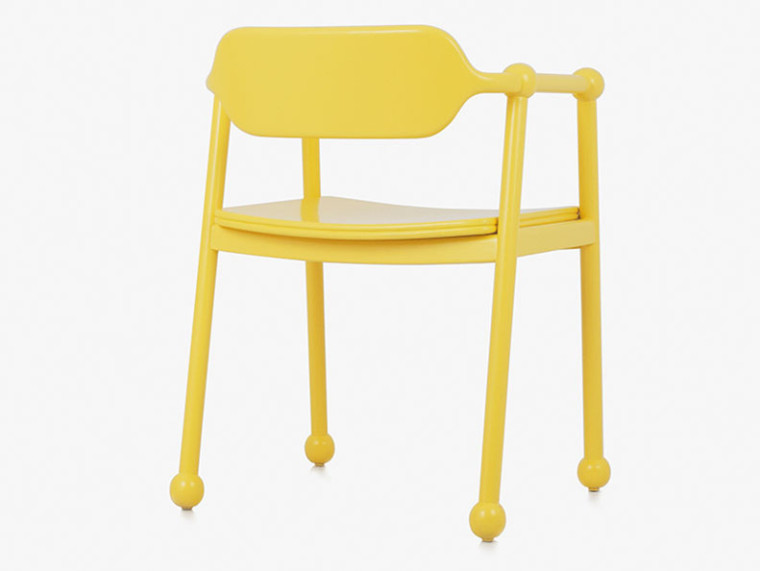 混凝土表面积水呈黄色资料下载-黄色糖果椅