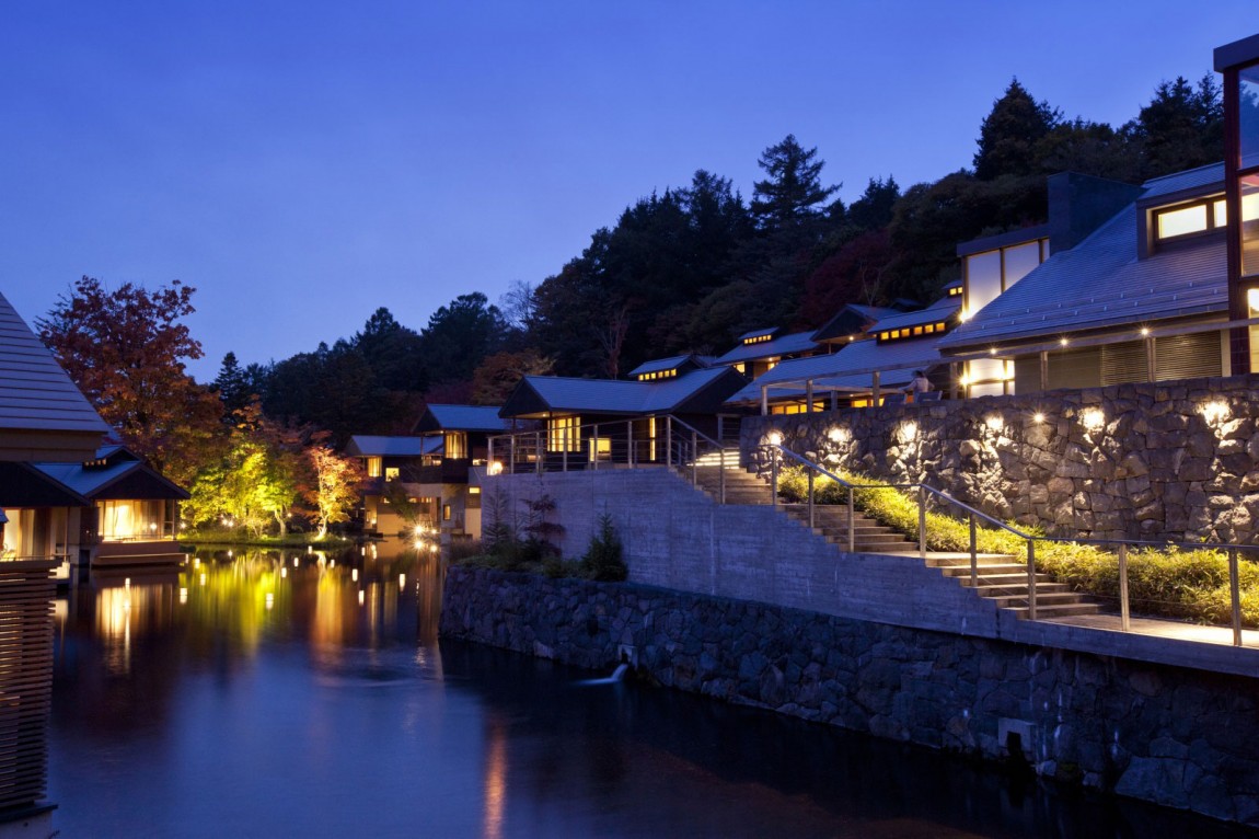 日本风景如画的温泉酒店