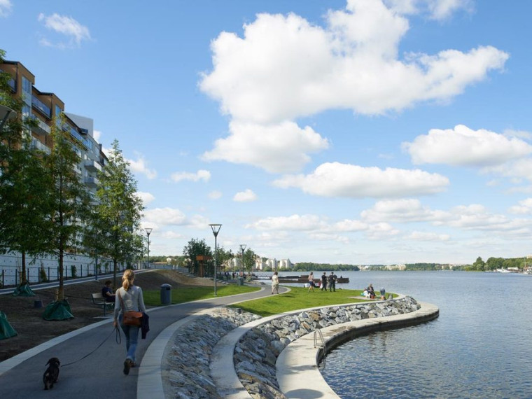 水岸线建筑资料下载-瑞典Hornsbergs strandpark水岸公园