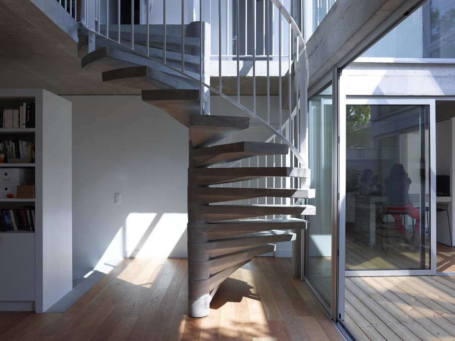 波尔多闹中取静现代住宅楼梯图-波尔多闹中取静现代住宅第9张图片