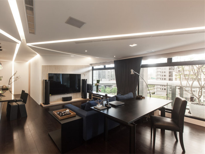 台北黑色调的公寓资料下载-台北具有超强空间感的公寓