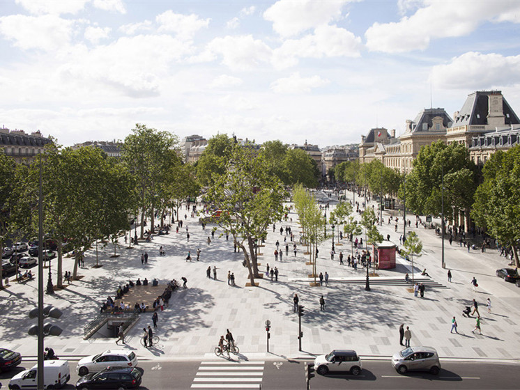 法国巴黎废弃物景观资料下载-巴黎共和广场景观