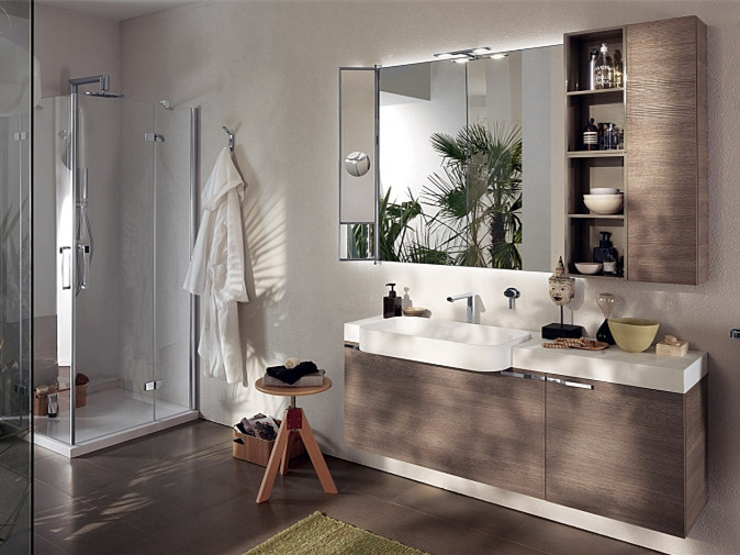 装修的风格设计资料下载-极简浴室风格设计