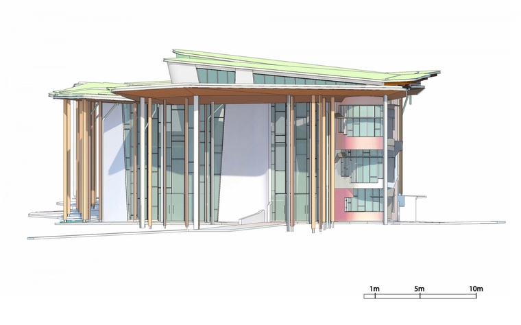 Abedian建筑学院教学楼东向立面图-澳大利亚Abedian建筑学院教学楼第44张图片