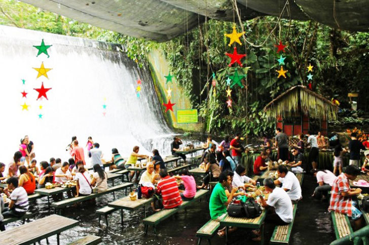 菲律宾的瀑布餐馆外部局部图-菲律宾的瀑布餐馆第5张图片