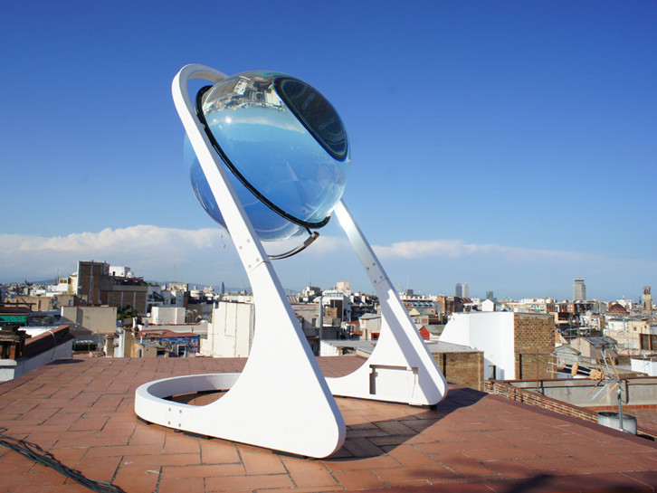 光伏发电光伏板资料下载-球形玻璃太阳能发电机