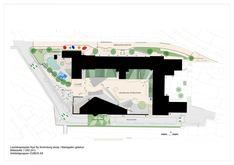 挪威Ny Krohnborg学校-挪威Ny Krohnborg学校景观规划图-挪威Ny Krohnborg学校第25张图片