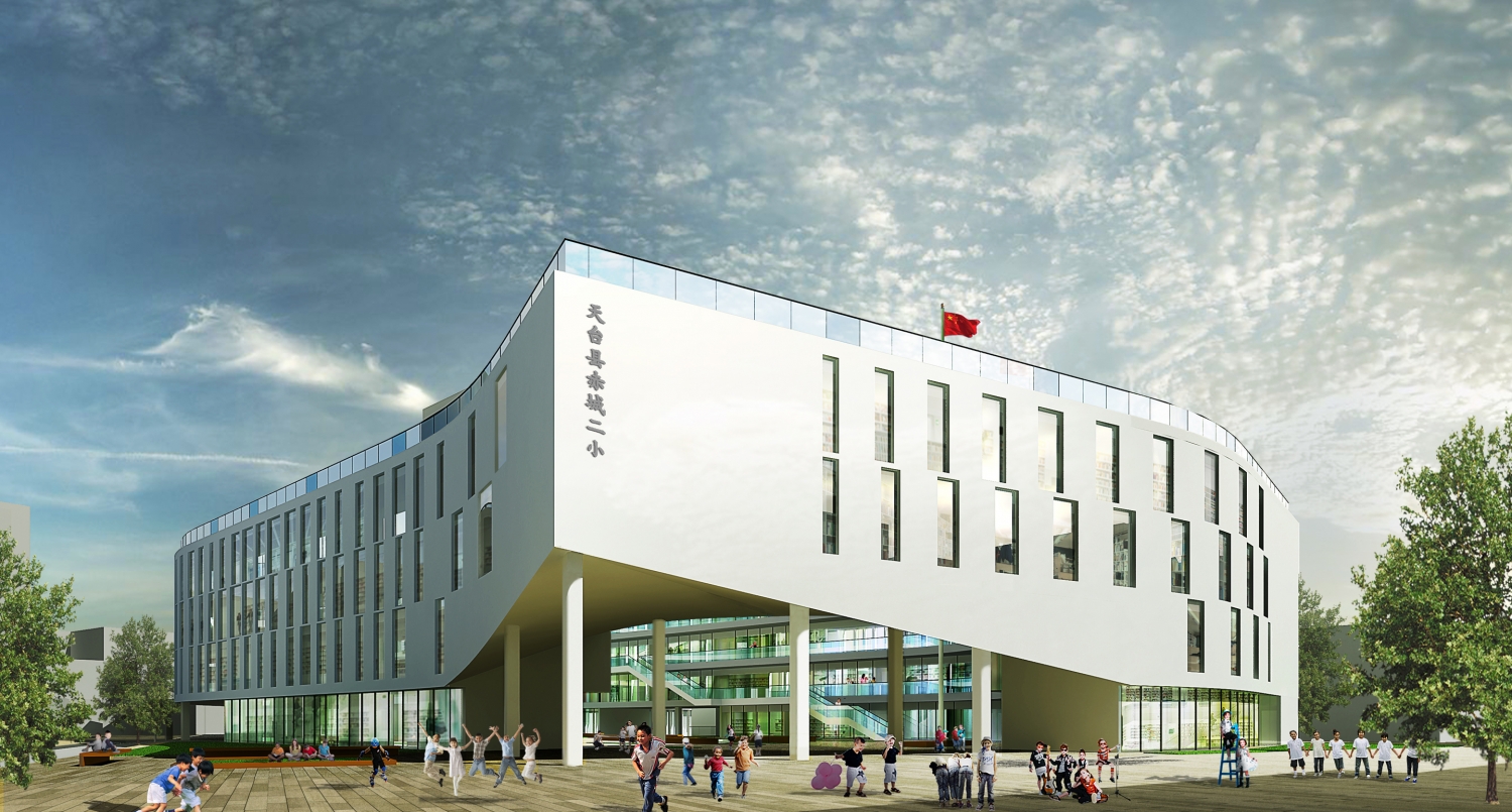 天台赤城二小学建筑