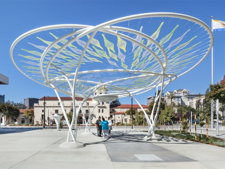 城市树概念资料下载-美国加州圣何塞概念树景观