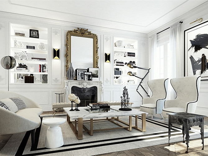 巴黎公寓设计资料下载-巴黎有魅力的公寓