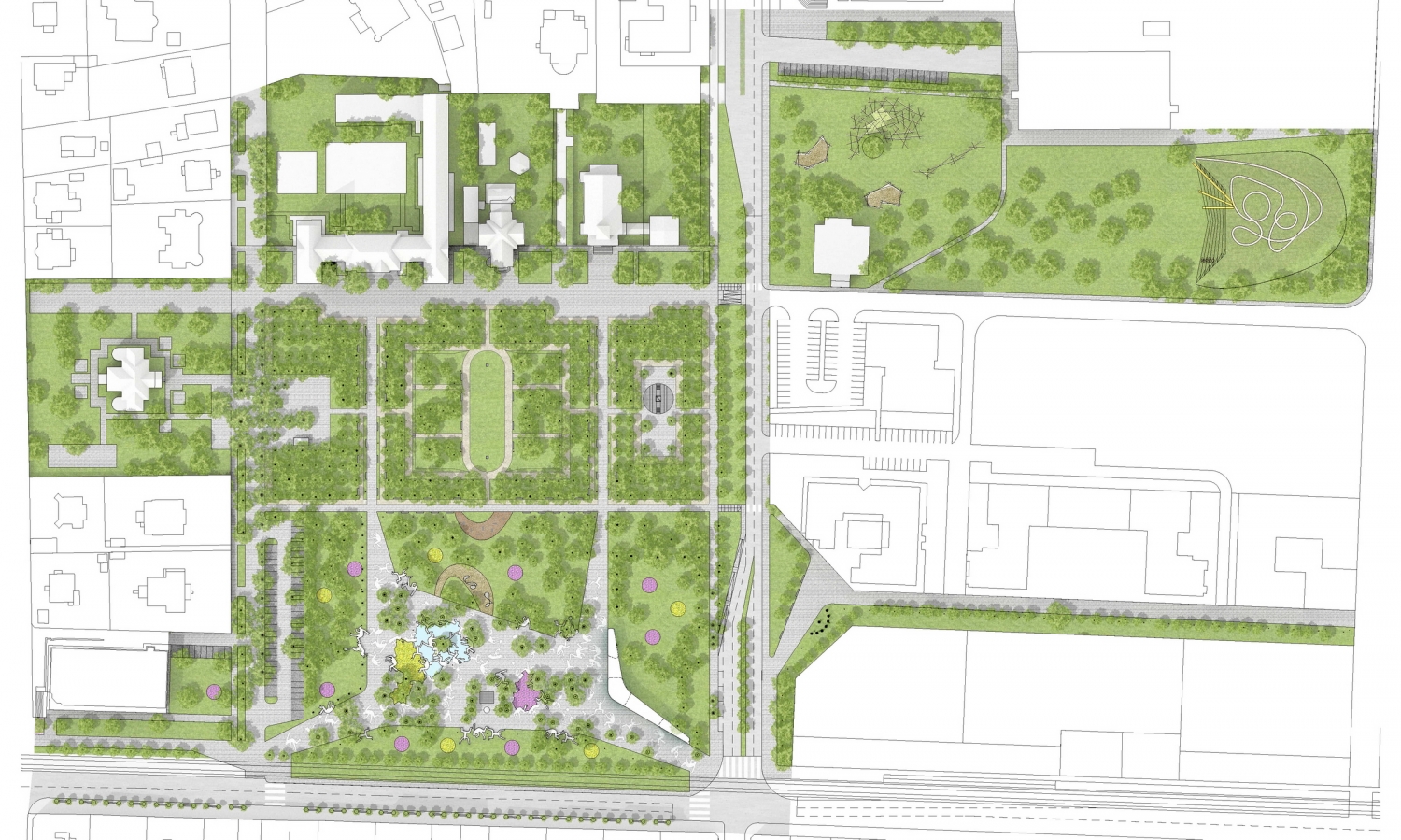 kossuth公園廣場設計-廣場案例-築龍園林景觀論壇